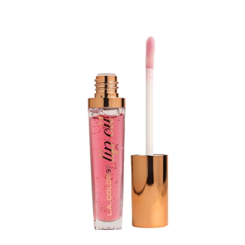 Image of L.A. COLORS Strawberry Fizz Lip Oil - Moisturizing, Non-Greasy Hydrating Lip Gloss with Strawberry Scent for Smooth, Soft, and Plump Lips, Perfect for Dry Lips