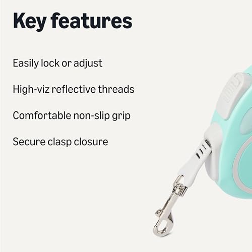 Image of Amazon Basics Retractable Dog Leash, Medium