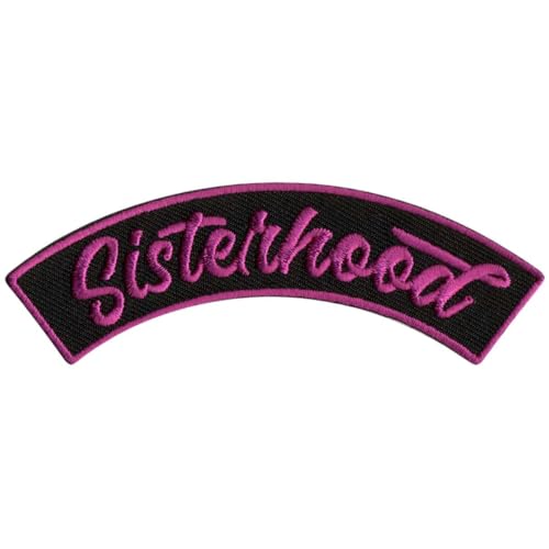 Hot Leathers Sisterhood 4” X 1” Top Rocker Patch PPM4152-4 Width x 1 Height Inches