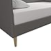 DHP Mid-Century Modern Design Upholstery Daybed, Twin, Rich Grey Linen