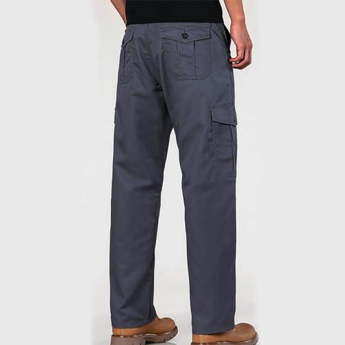 Men's Cargo Pants with Pockets Waterproof Loose Fit Hiking Pants Casual Athletic Jogger Sports Outdoor Trousers4