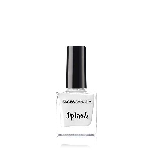 Image of FACESCANADA Faces Splash Glossy Finish Nail Enamel, Floral Dream 56, 8 Ml & Faces Canada Splash Glossy Nail Enamel, White O White 14, 8 Ml