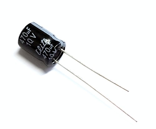 Condensatore Elko 10x Radiale 470µF 35V | Condensatore Elettrolitico SMD Fino A 105°C | Condensatore Elettrolitico 470uF Da Elna - Foto 3