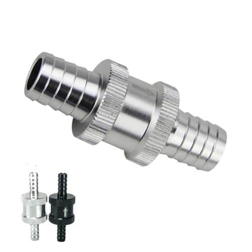 Válvula de retención de aluminio de 8mm negra para combustible diésel y gasolina PQY-FCV