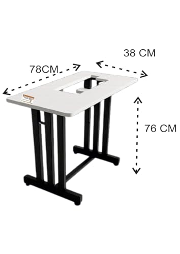 Image of Extension Table Top with Stand for Sewing Machines | Customized Table Top with Brand /Shop or Merchant Name (Compatible with Usha Janome Stitch Magic)
