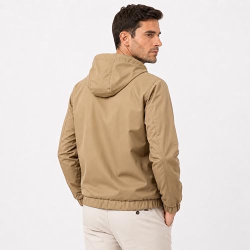 Image of MIA FASHION Men's Rain Jacket Waterproof Full Sleeve Zipper Coat for Bike Riding, Travel & Daily Use