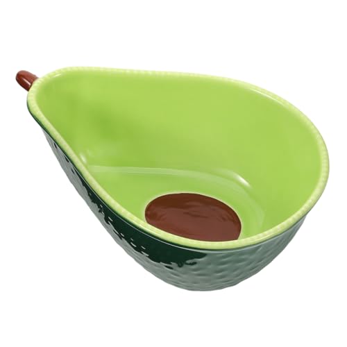 Cabilock Ceramic Avocado Shaped Serving Plate,Avocado bowl Breakfast Plate Ceramic Snack Bowl Sauce Dish Dip Bowls for Fruits Salads Dessert Appetizers.