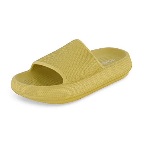 CUSHIONAIRE Kid's Feather pool slide with +Comfort, Yellow 12