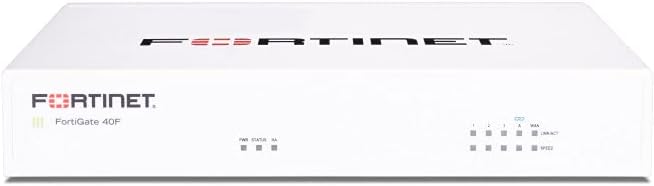 FORTINET FortiGate FG-40F Network Security/Firewall Appliance - 5 Port - 10/100/1000Base-T - Gigabit Ethernet - 5 x RJ-45 - Wall Mountable - TAA Compliant, 1YR UTM Protection (FG-40F-BDL-950-12)