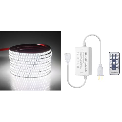 Tira de LED Aclorol 5M impermeable luz fría 6000K miniatura 1