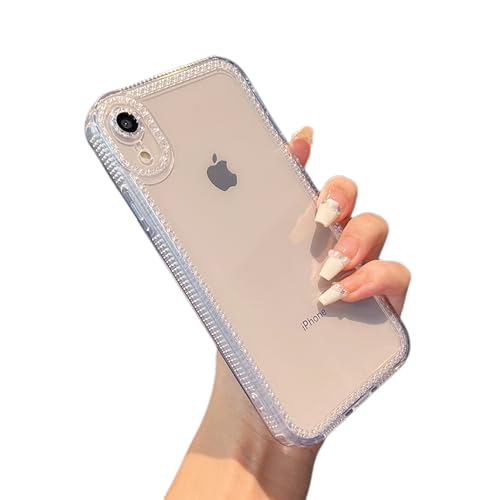 Coque iPhone XR paillettes silicone souple anti-jaunissement TPU