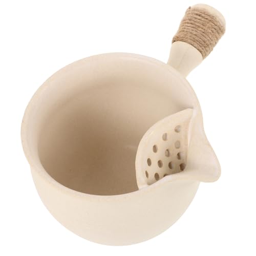 HOLIDYOYO Juego De Té Para Acampar Hervidor De Agua Batidor Con Infusor Infusor De Té Taza Térmica Teteras Hervidor Eléctrico Automático Peonía Tapa Extraíble Doble Cerámica