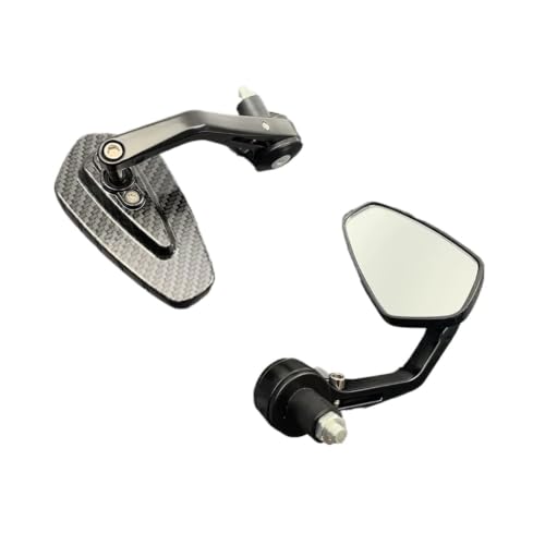 Espejo moto retrovisor de manillar invertido en aluminio y fibra carbono