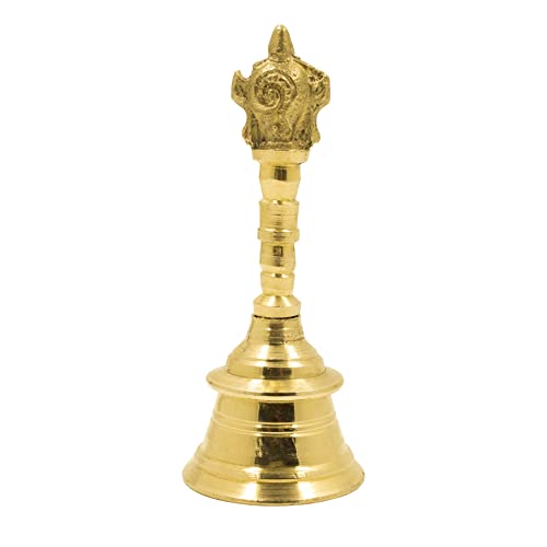 Spillbox Traditional Brass Pooja Bell/Ghanti for Pooja/Worship for Temple Home - 6