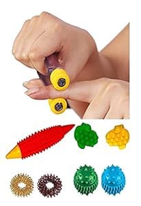 Image of acupressure Finger Massager Rings Power Balls-Power Thumbs-Reflexology Combo