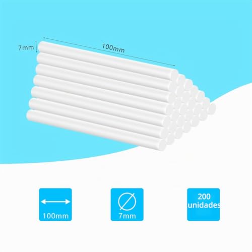 Miniatura 2 de Astrumdex Pegamento Barra 200 Unidades - Barras De 100 X 7 Mm Transparentes Para Pistola Silicona Caliente, Ideal Para Manualidades Y Bricolaje