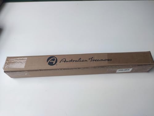 AUSTRALIAN TREASURES Regenmacher Instrument 60 cm, Handbemalt aus Bambusholz, Inkl. Regenmachertasche, Rainmaker, Regenstab, Regenrassel, Musikinstrumente Kinder und Erwachsene