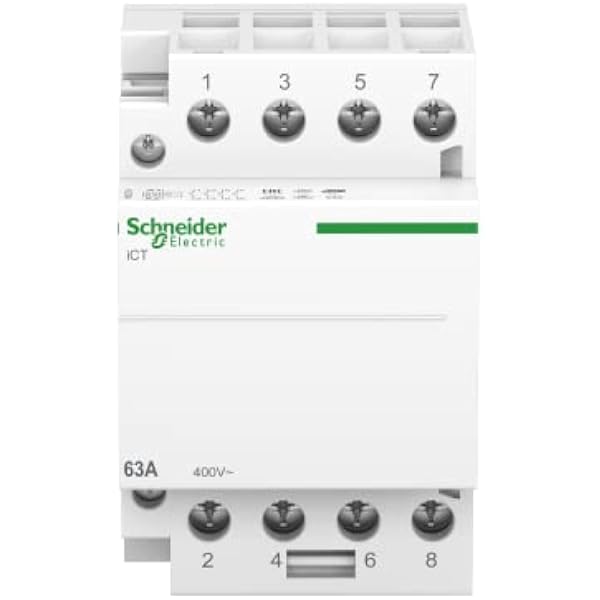 Schneider Electric A9 C20864 ICT listwa instalacyjna, acti9, 63 A, 4 NO, 220 – 240 V prąd zmienny, 50 Hz, biała