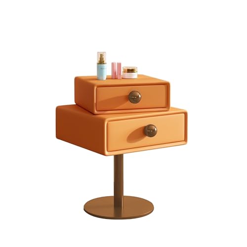 Table de chevet rotative bois pour ranger facilement ses affaires de chambre