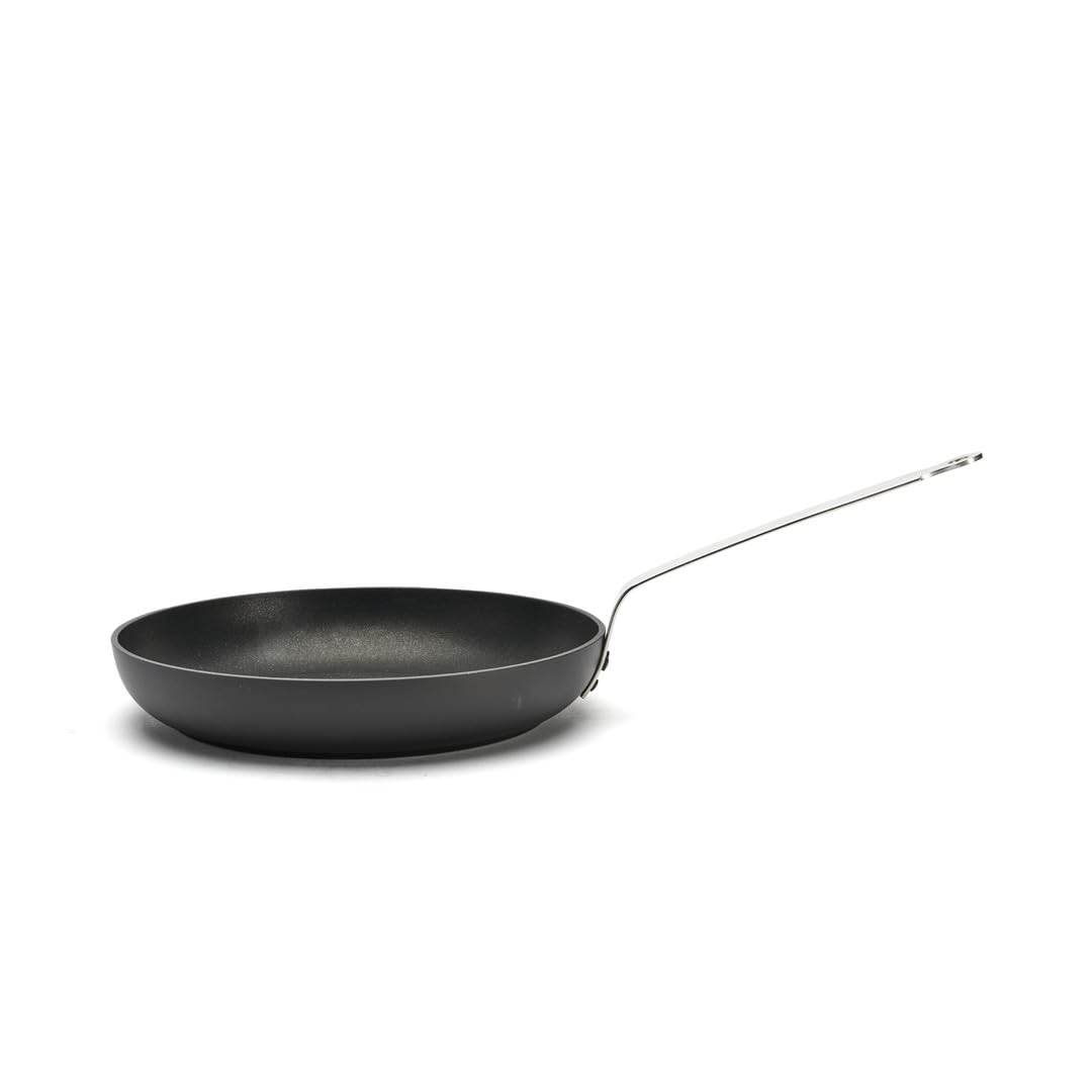 De Buyer - Poêle ronde antiadhésive CHOC INTENSE en aluminium - Diamètre 28 cm -, Noir Mat