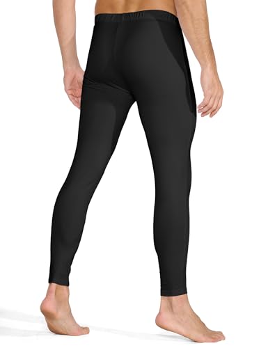 ZUTY 3 Pack Men's Thermal Underwear Bottom Fleece Lined Pant Long Johns Leggings for Men Base Layer for Cold Weather2