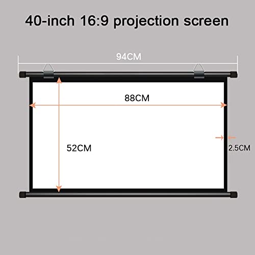 Pantalla de proyección manual 40 pulgadas 16:9 miniatura 7