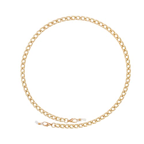 sunshades Bhavya Optic® Gold Chain Lanyard Spectacle Holder Mask Chain Glasses Strap 70 cm Gold Chain-picture-17