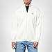 Lacoste Men's Ribbed Knit Zipped Golf Sweater, Flour, Large