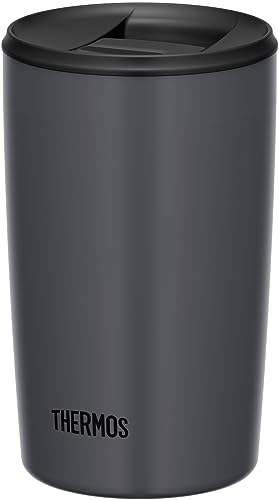 Thermos JDP-401 DGY Vacuum Insulated Tumbler with Lid 13.5 fl oz (400 ml) Dark Gray