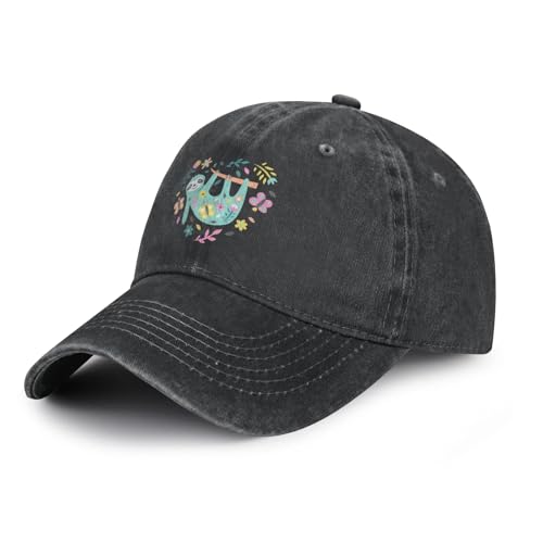 Gorra baseball ajustable vintage negra para mujer y hombre