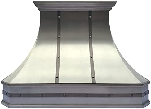 CT Copper Tailor Wall MountProfessional Kitchen Oven Stainless Steel Range Hood | with 4 Speed-setting | LED Light, 30-Inch Wide, 42-Inch High, Model SH3-C-2DTR-M