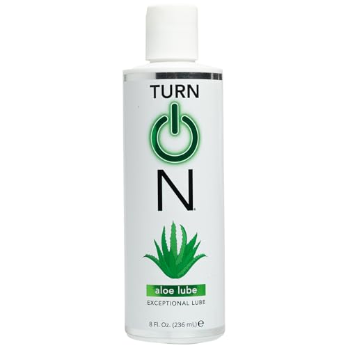 Turn On Aloe-Based Personal Lubricant | Hydrating Lube for Sensitive Skin, Silky Smooth & Non-Sticky, 8 fl oz