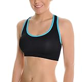 Angelina 6 Pack Women's Seamless Racerback Sports Bra with Keyhole Detail, 879_SM