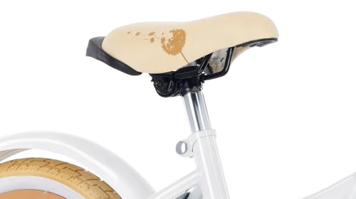 Miniatura 9 de Sun Baby Bicicleta Para Niñas Flower Bike, Tamaño De Rueda 12 14 16 Pulgadas, Con Barra De Empuje Desmontable, Bicicleta Infantil Para Niñas De 2 A 6 Años 16 Pulgadas, Blanco Beige