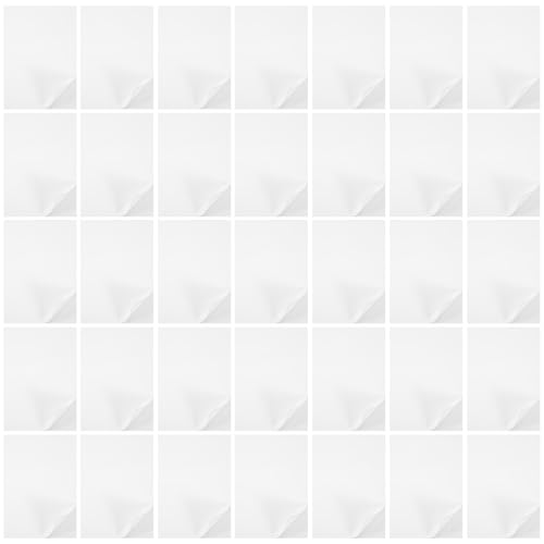 Gatuida Feuilles Adhésives Simple Face A4 80g Papier Synthétique Mat Pet 50 Pièces pour Loisirs Créatifs Scrapbooking Décoration Intérieure