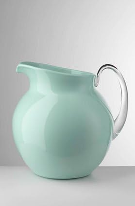 Mario Luca Giusti Palla Glazed Pitcher Aquamarine