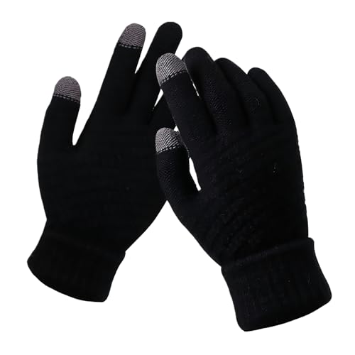 Guantes de mujer para el clima frío | Pantalla táctil de muñeca elástica | Guantes cálidos para mujer para clima frío, para ciclismo, correr, deportes, conducción, equitación, camping, senderismo
