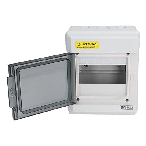 Boîte de distribution étanche à 6 voies avec rail DIN et couvercle - 7