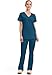 Cherokee Women's Workwear Scrubs Core Stretch V-Neck Top, Caribbean Blue, Medium