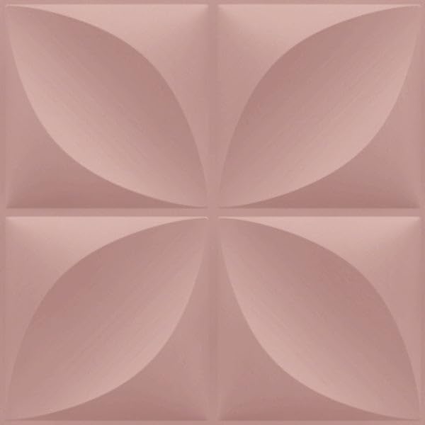 Image of Kayra Decor Wall Panels for Bedroom Butterfly Design Blush Pink Color 19.7 inch x 19.7 inch (Pack of 12) - Covers 32.34 Sq. Ft.