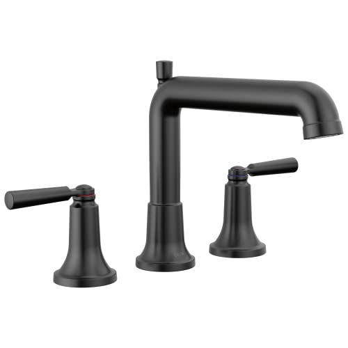 Robinet baignoire Delta T2736-BL Saylor mitigeur mural noir mat - 2