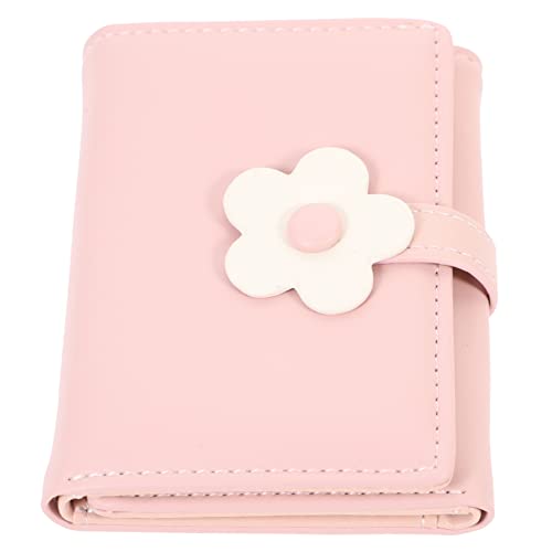 Didiseaon Small Flower Wallet Stylish Pu Leather Folded Wallet for Women Multi-card Holder Coin Purse for Girls Durable Spacious Design