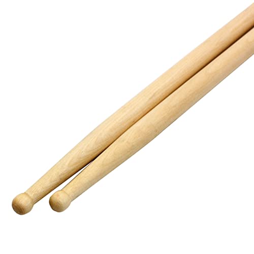 1 par de baquetas para batería 7A de madera de arce, fáciles de usar para adultos y principiantes miniatura 3