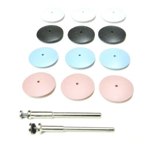 Silicone Polishing Wheel Knife Edge Wheel Assortment 14 Piece Polishers Germany by JTS