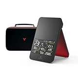 Voice Caddie SC4 PRO Portable Golf Launch Monitor + 3D Driving Range Simulator and Pouch Bundle | for Indoor or Outdoor | Real-Time Swing Data | Voice Output