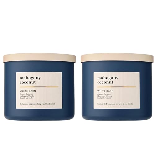 Mahogany Coconut 3-Wick Candle 2-Pack