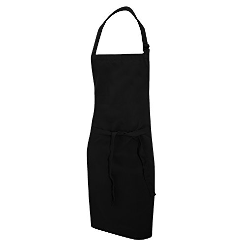 Dennys Multicoloured Bib Apron 28x36, Black, O/S. DP200