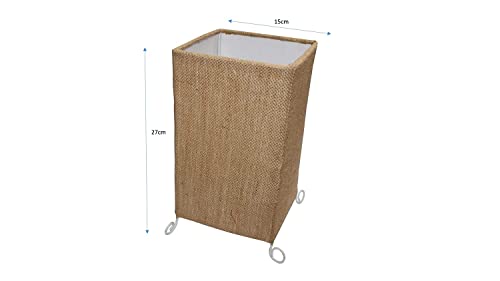 Image of Handicraft Table Lamp Shade Pendant Lighting | Fabric Shade | Sconce Lighting | Floor Lamp | Steady Lamp | On /Off Switch | Pack Of 2 | Square Brown