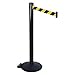 Barrier Post, Black/YLW Belt, 2 in. Belt W
