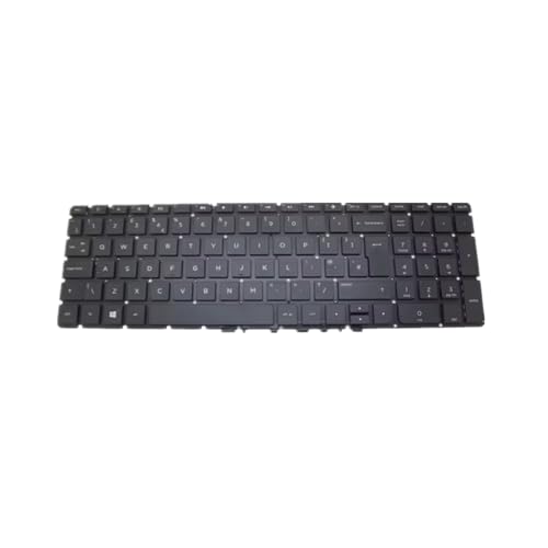 Teclado HP 15-bn000 para reparar teclas gastadas de portátil con diseño UK English negro